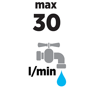 Maximálny prietok 30l/min