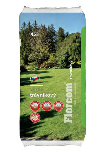 Florcom trávnikový substrát s kompostom a pieskom 45 l